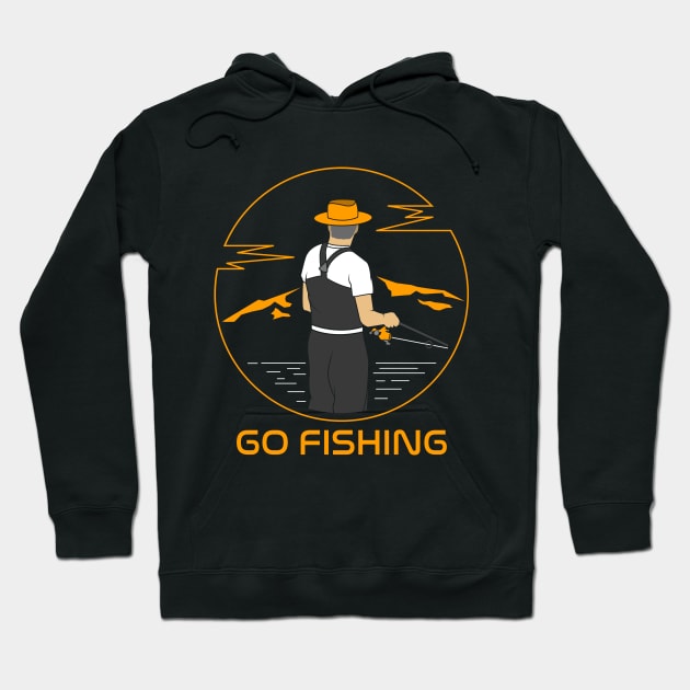 Go Fishing Hoodie by Markus Schnabel